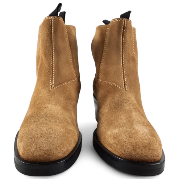 ACNE STUDIOS Italy Camel Suede Chelsea Ankle Boot Bootie Brown Western 39 9 - Picture 5 of 15